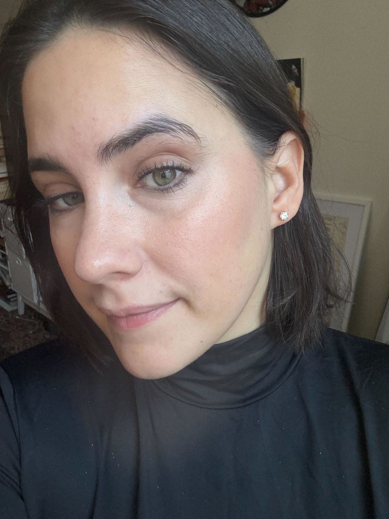 Julia Marzovilla after using Clinique Chubby Sticks.