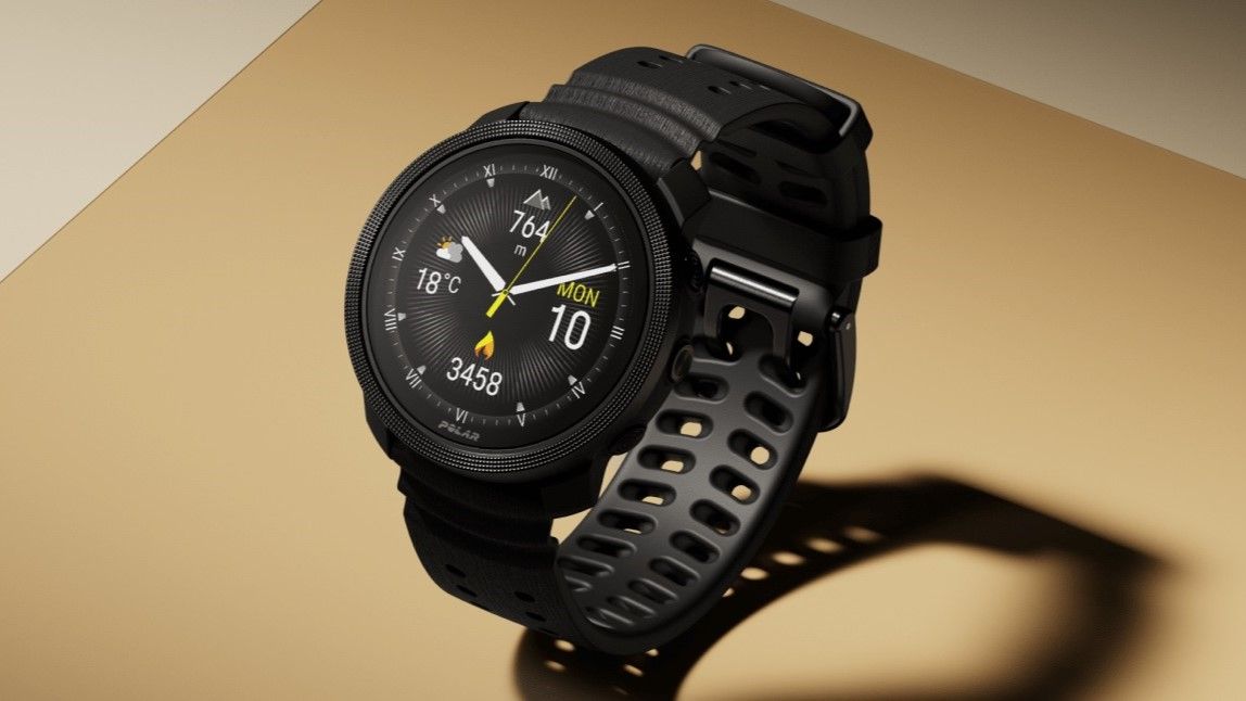 The Polar Vantage M3 in black.