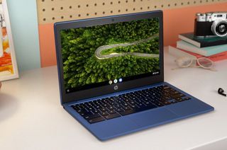 HP Chromebook 11a Blue Lifestyle