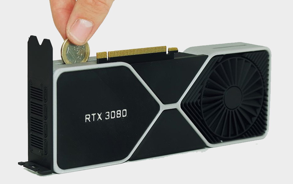 Here S A 3d Printed Rtx 3080 Piggy Bank While You Save Up For The Real Deal Pc Gamer