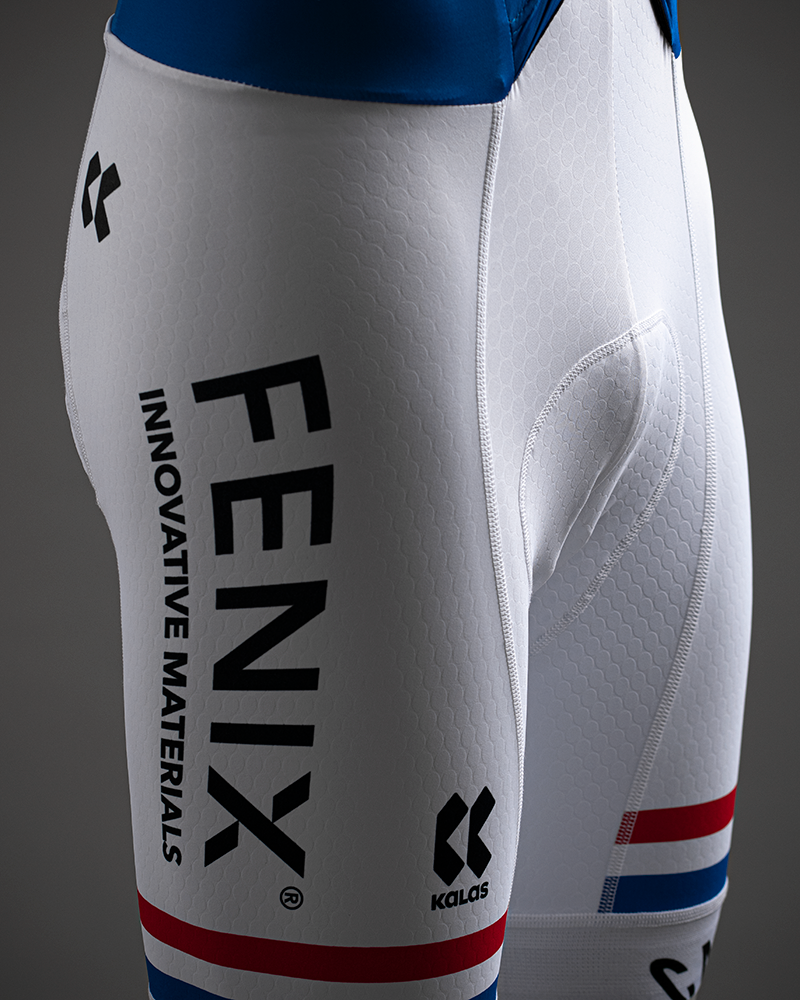 Matheiu Van der Poel's national champions skinsuit - close up