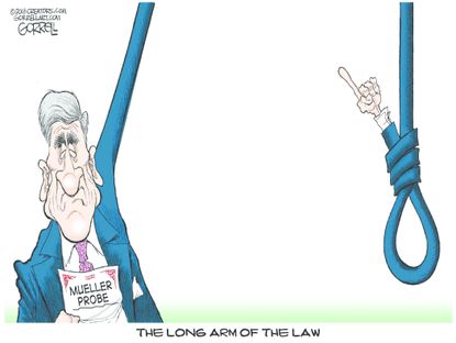 Political cartoon U.S. Russia investigation Mueller