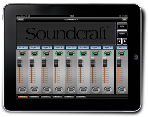 HARMAN’s Soundcraft ViSi iPad Remote Control