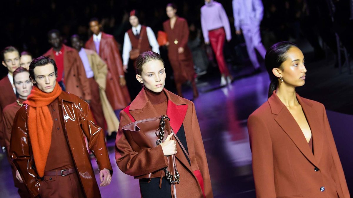 Boss makes a case for lilac at Milan Fashion Week | Marie Claire UK