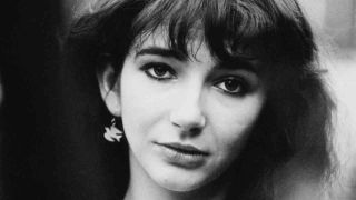 Kate Bush posing for a photograph in the late 1970s