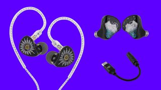 The Linsoul IEM sale, featuring two IEMs and a cable. 