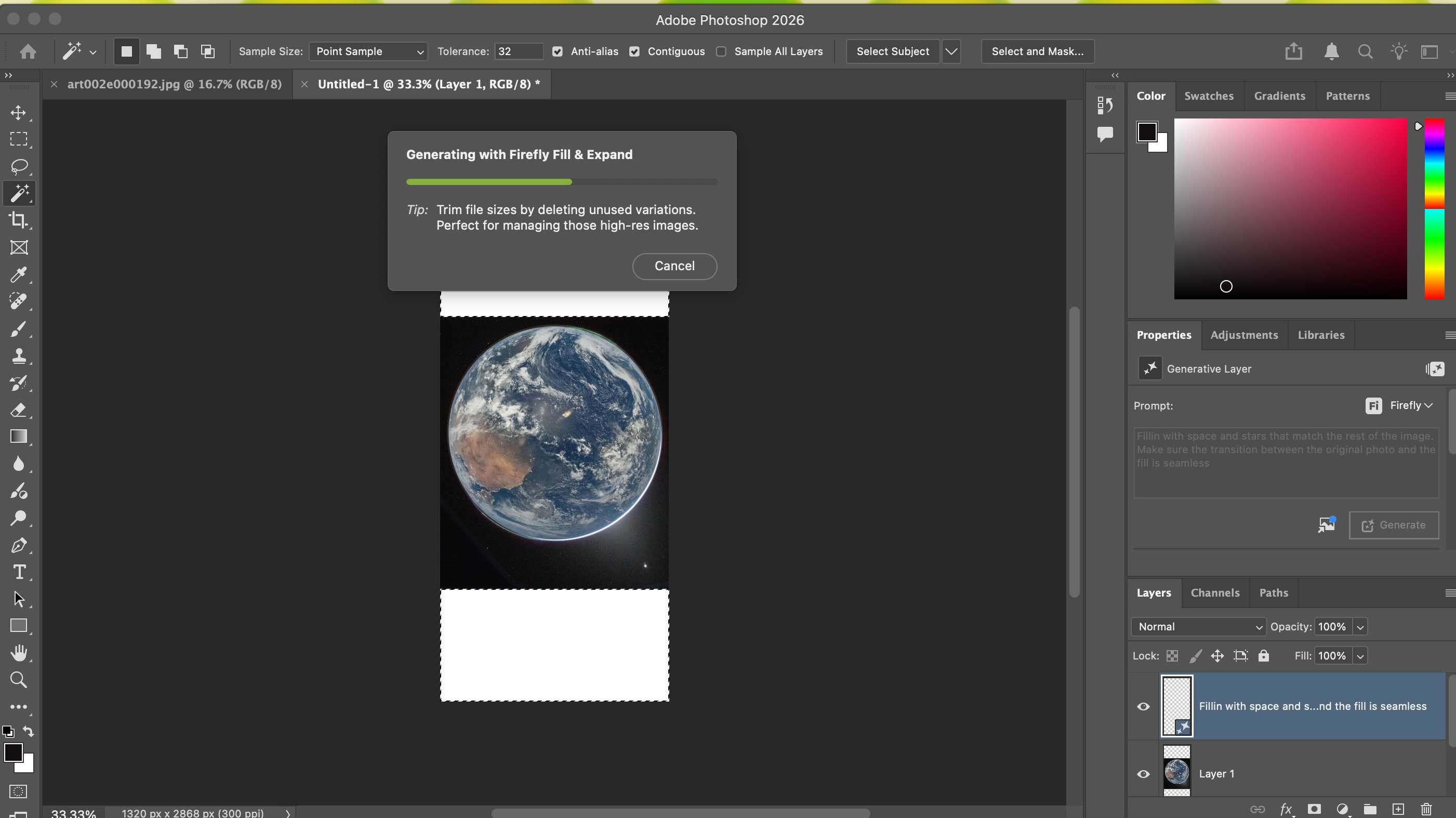 Artemis II Earth Image wallpaper process