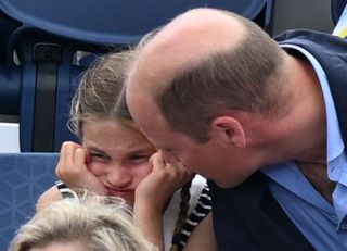 Prince William and Princess Charlotte at the Commonwealth Games in 2022