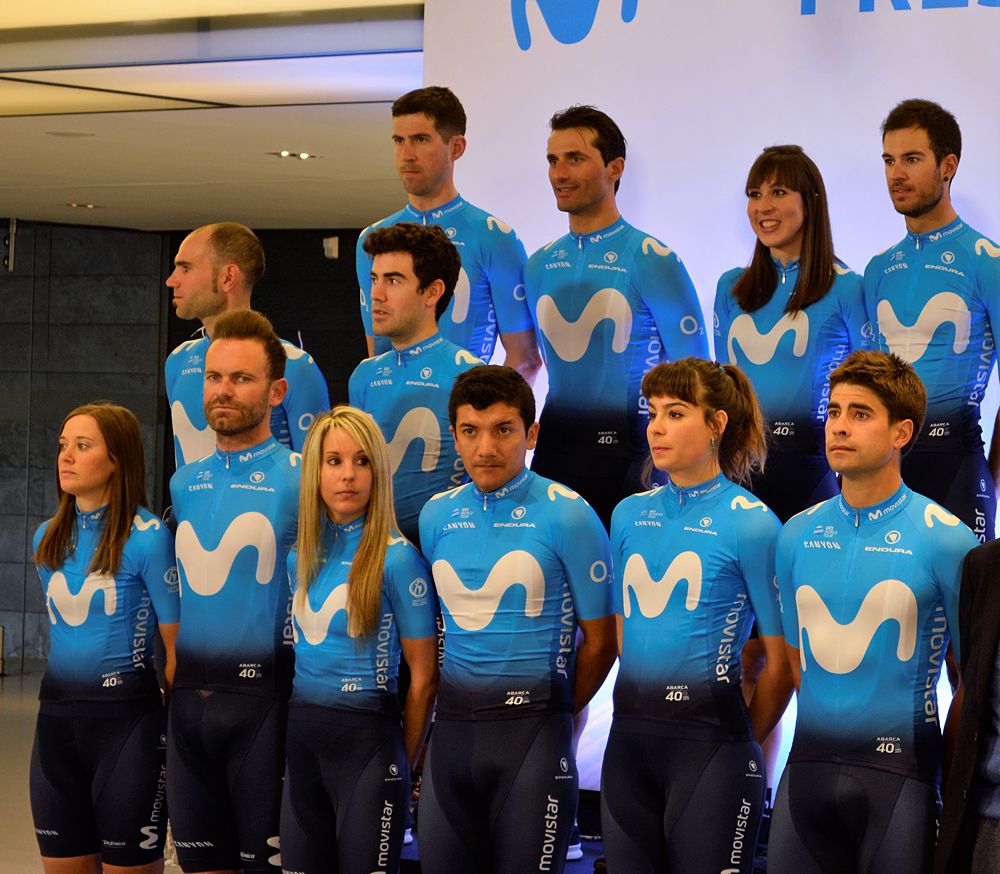 Movistar present 2019 men's and women's teams in Madrid - sponsor booths