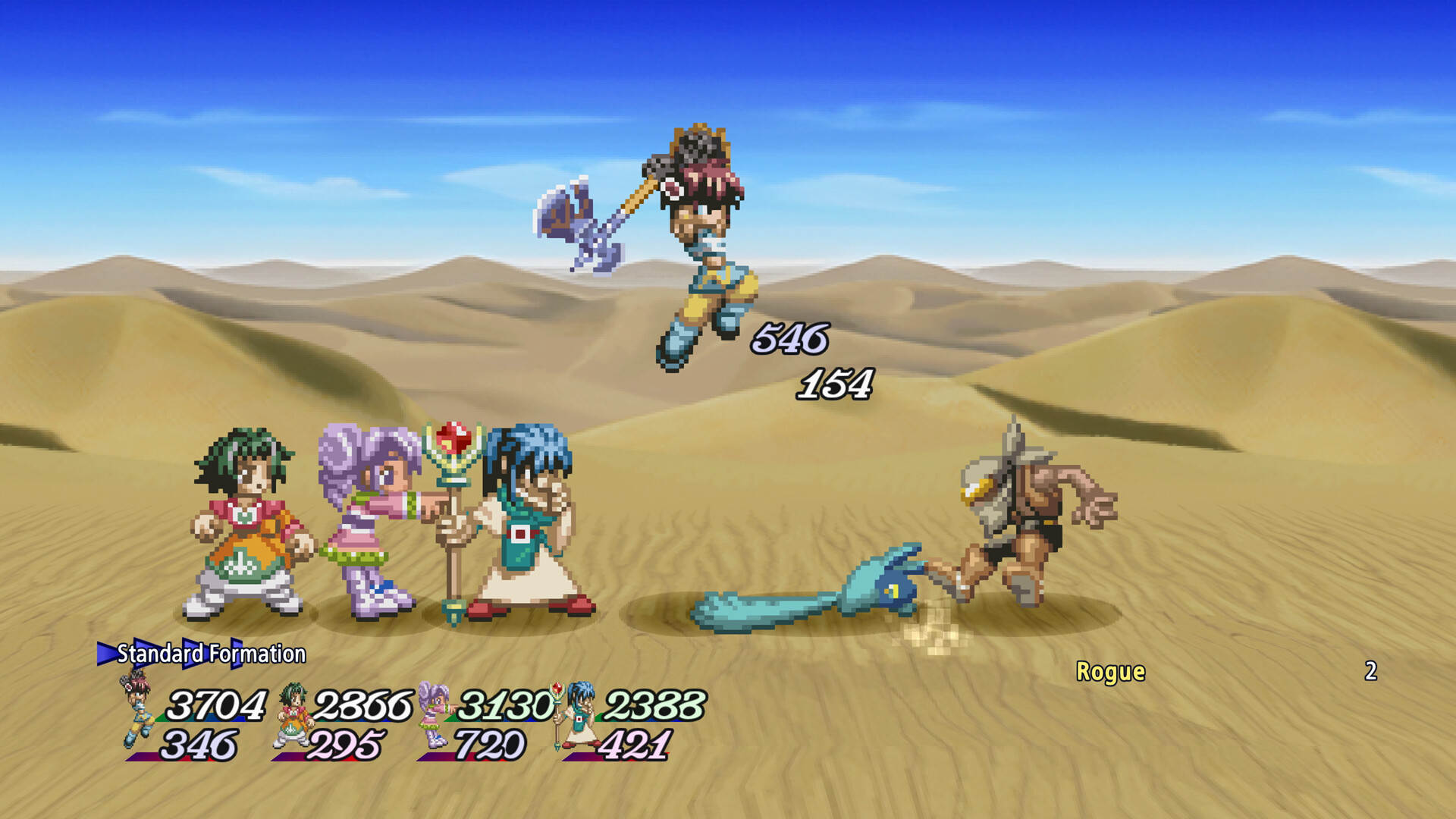 A screenshot of the upcoming Switch game, Tales of Eternia Remastered