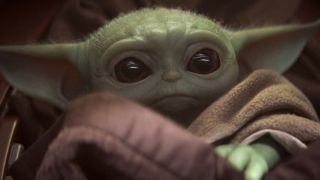 Baby Yoda being cute