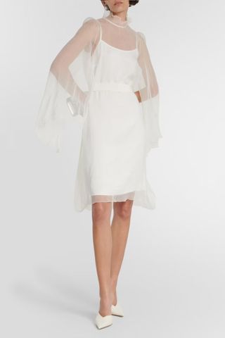 MAX MARA Bridal Alma ruffled silk minidress