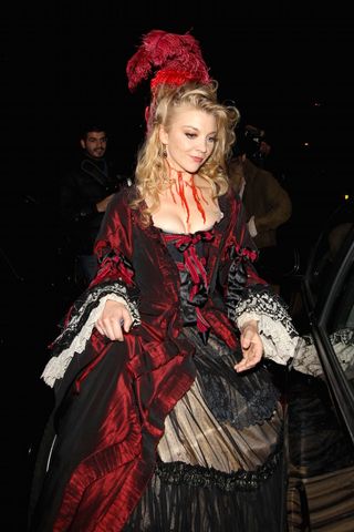 Natalie Dormer as an undead Victorian at Jonathan Ross's Halloween Party, 2014