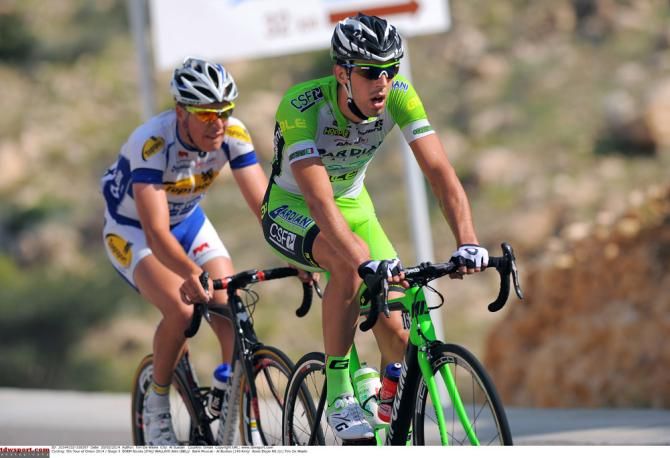 Nicola Boem (Bardiani-CSF) and Jelle Wallays (Topsport Vlaanderen-Baloise) were part of the early four-man escape