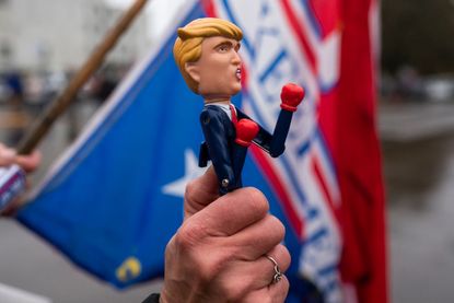 Fighting Trump puppet