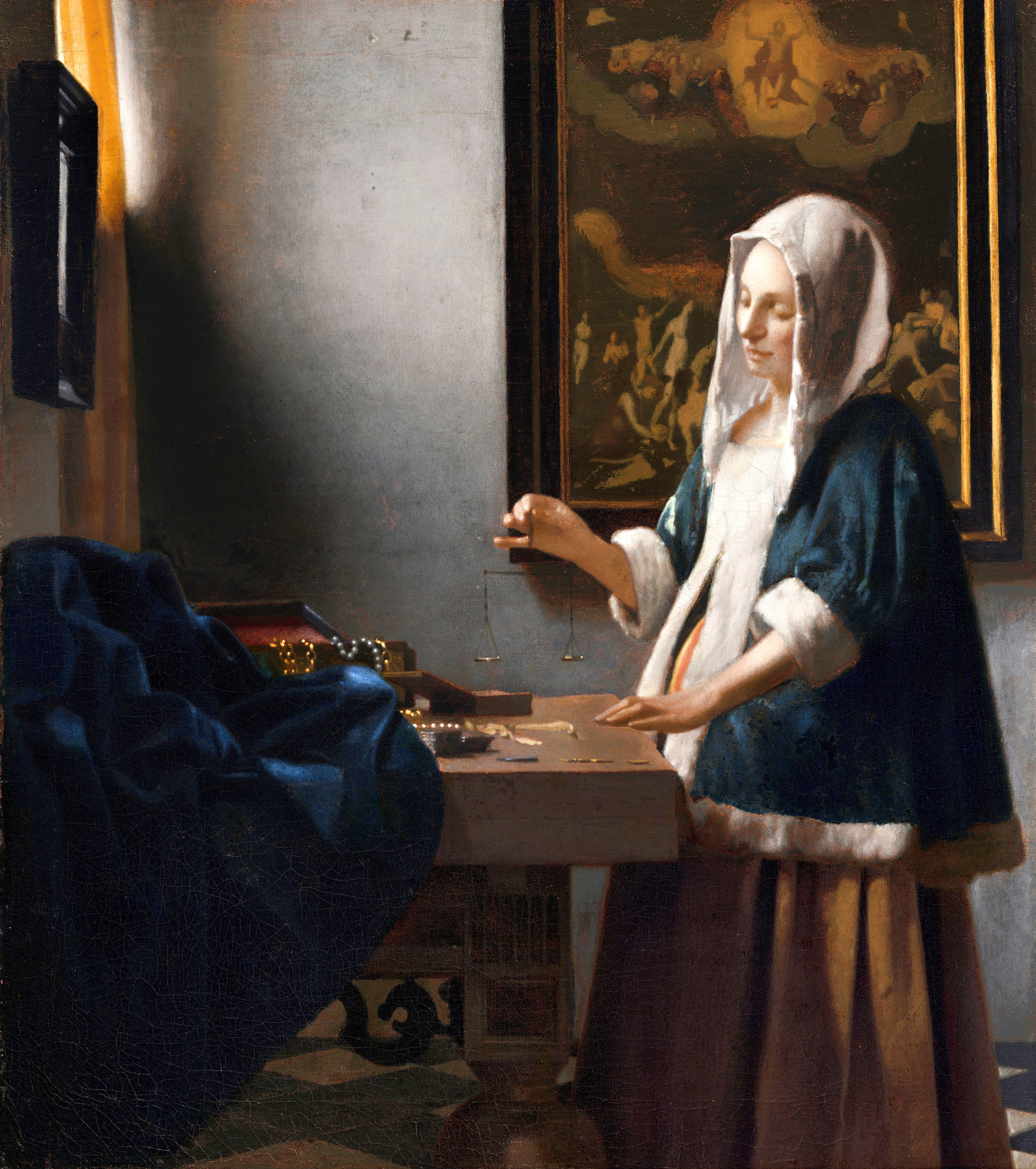 Vermeer's Woman Holding a Balance