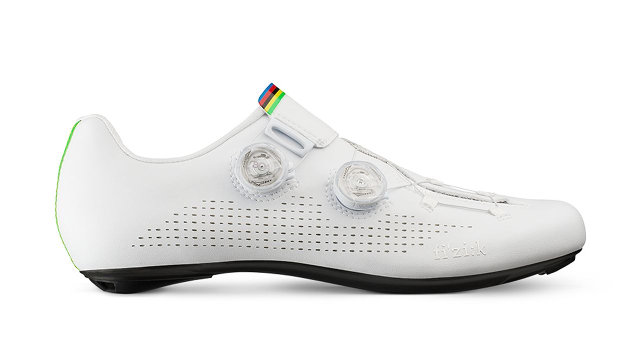 Fizik's custom Infinito R1 Iride shoes for world champion Alejandro Valverde