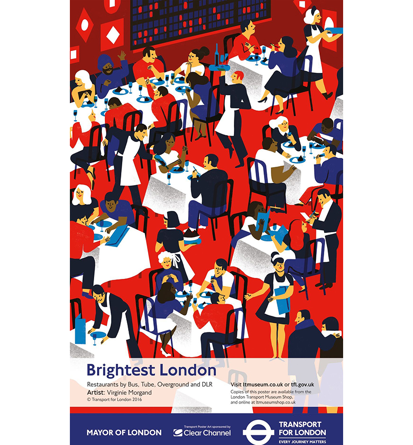 london tube travel poster