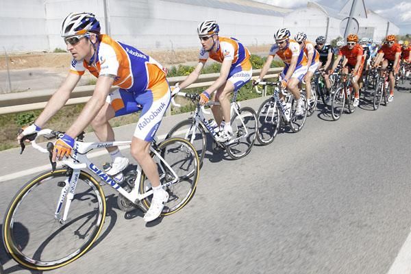 Defending champion Denis Menchov and his Rabobank squad.