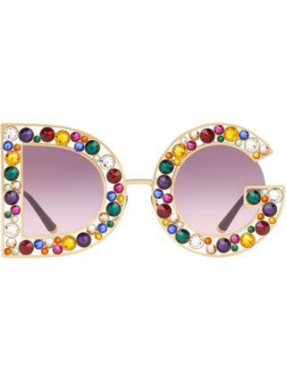 Dg Crystal Embellished Sunglasses