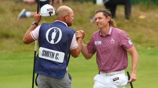 Cameron Smith celebrates winning the 2022 Open at St Andrews