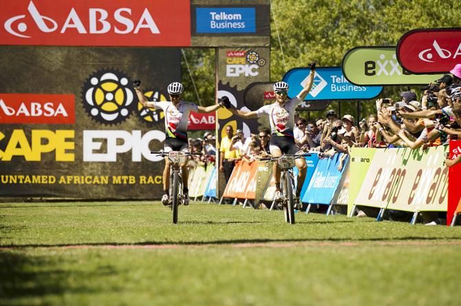 Christoph Sauser and Jaroslav Kulhavy (Burry Stander-Songo) win stage 4