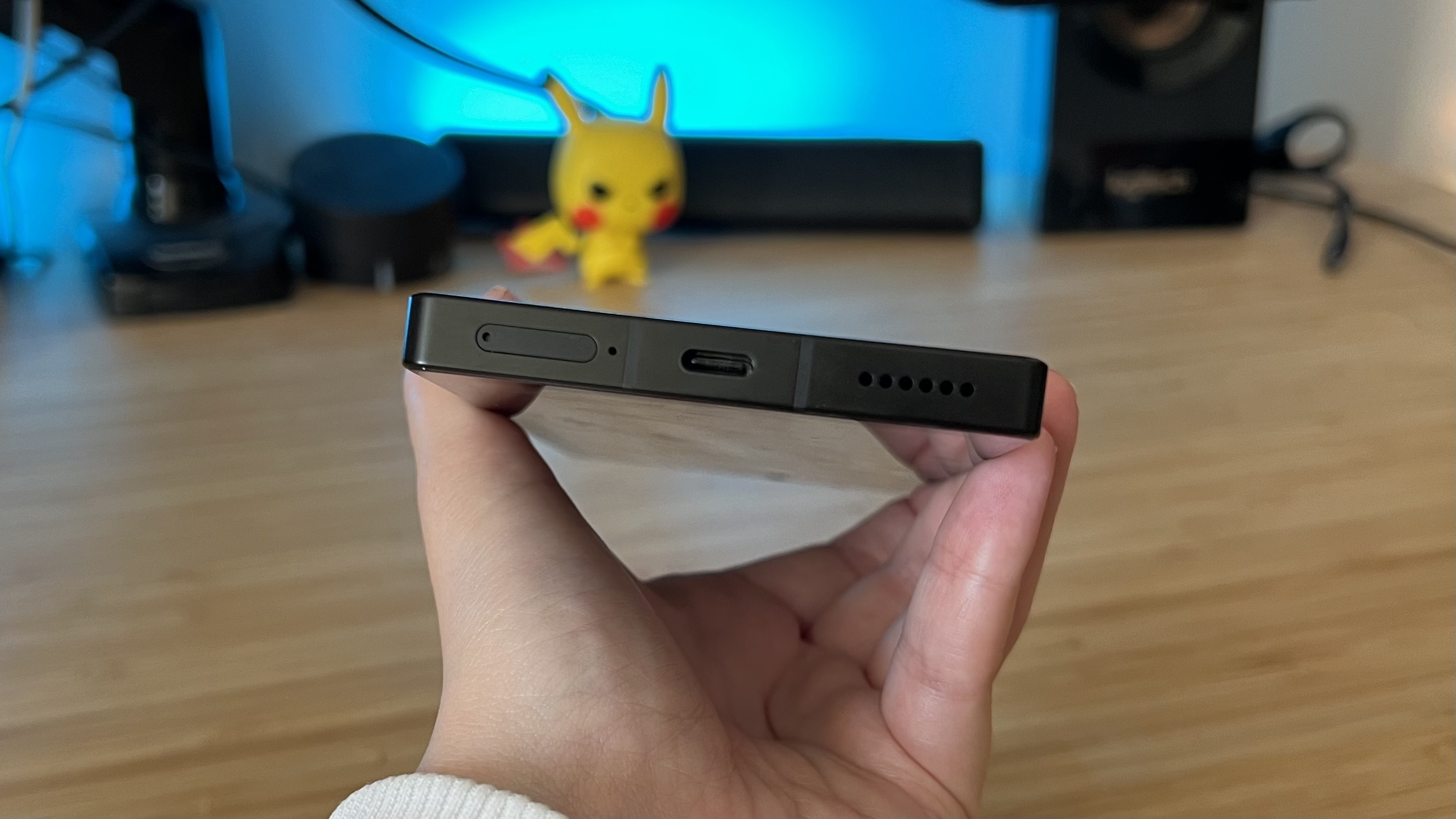Bottom panel of RedMagic 10S Pro gaming phone showing USB-C port