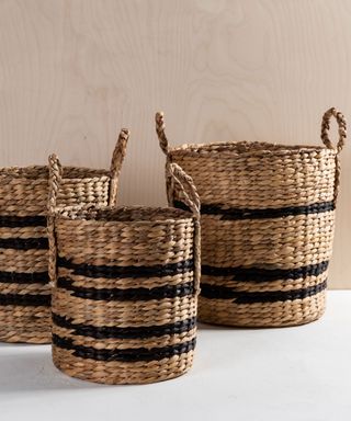 storage baskets from magnolia summer collection