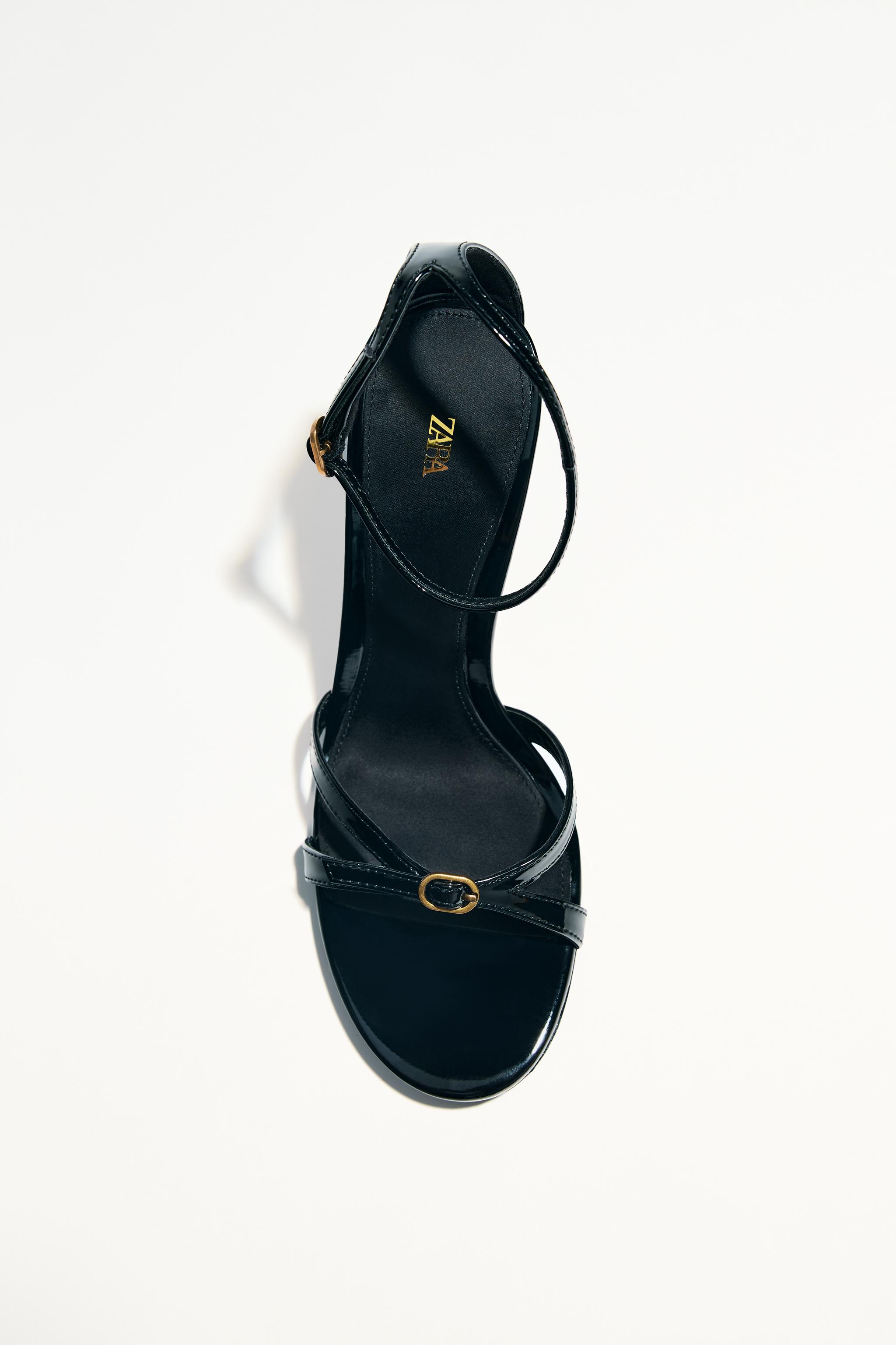 ZARA, High Heeled Buckle Sandals