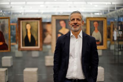 Portrait of Brazilian Curator Adriano Pedrosa who will curate Venice Biennale 2024