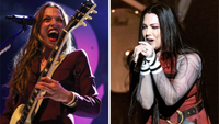 Halestorm and Evanescence performing onstage