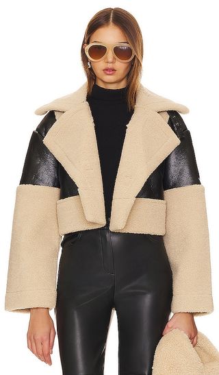 Alaina Faux Leather Coat