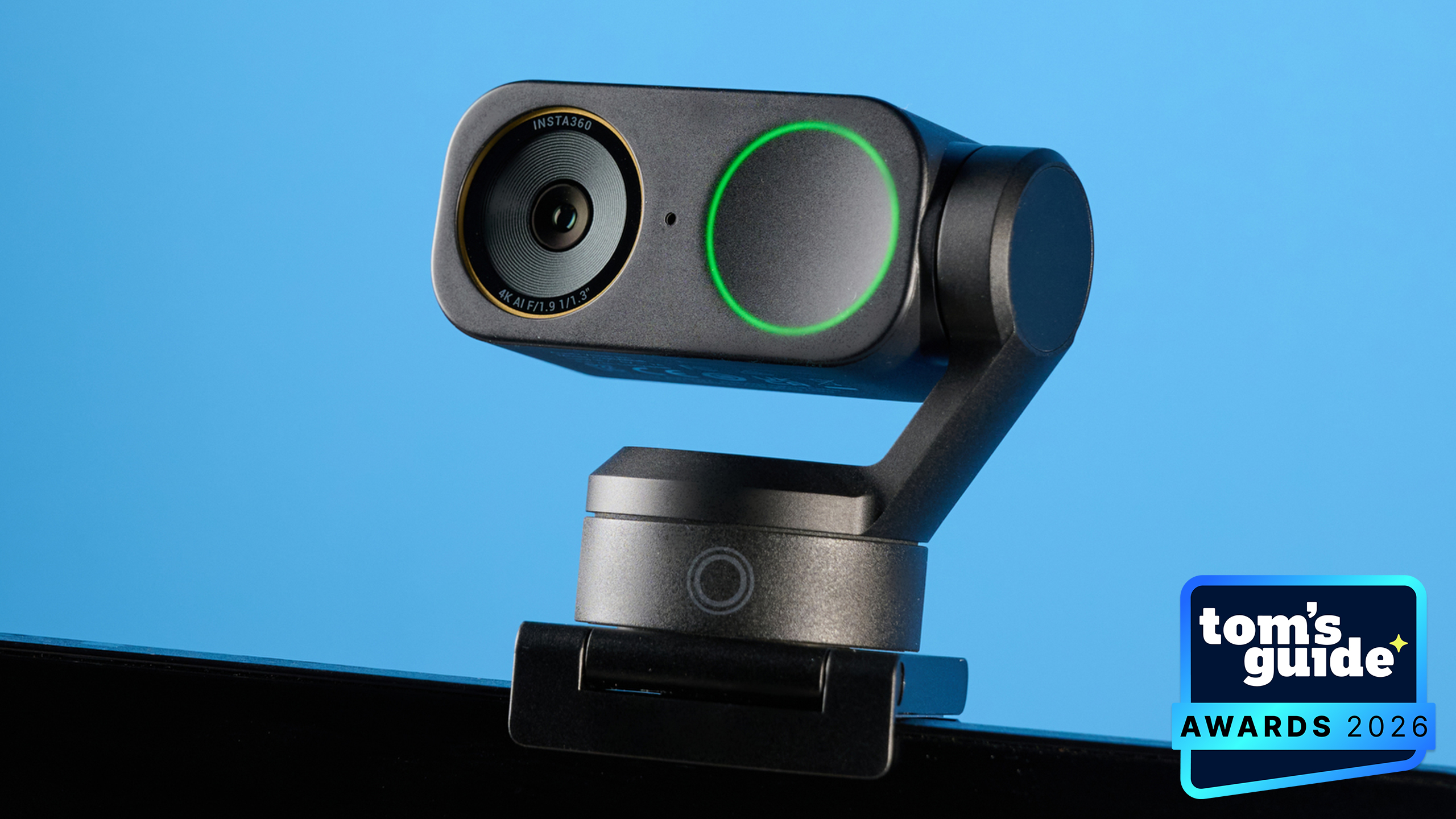 The Insta360 Link 2 Pro with a TG Awards 2026 badge