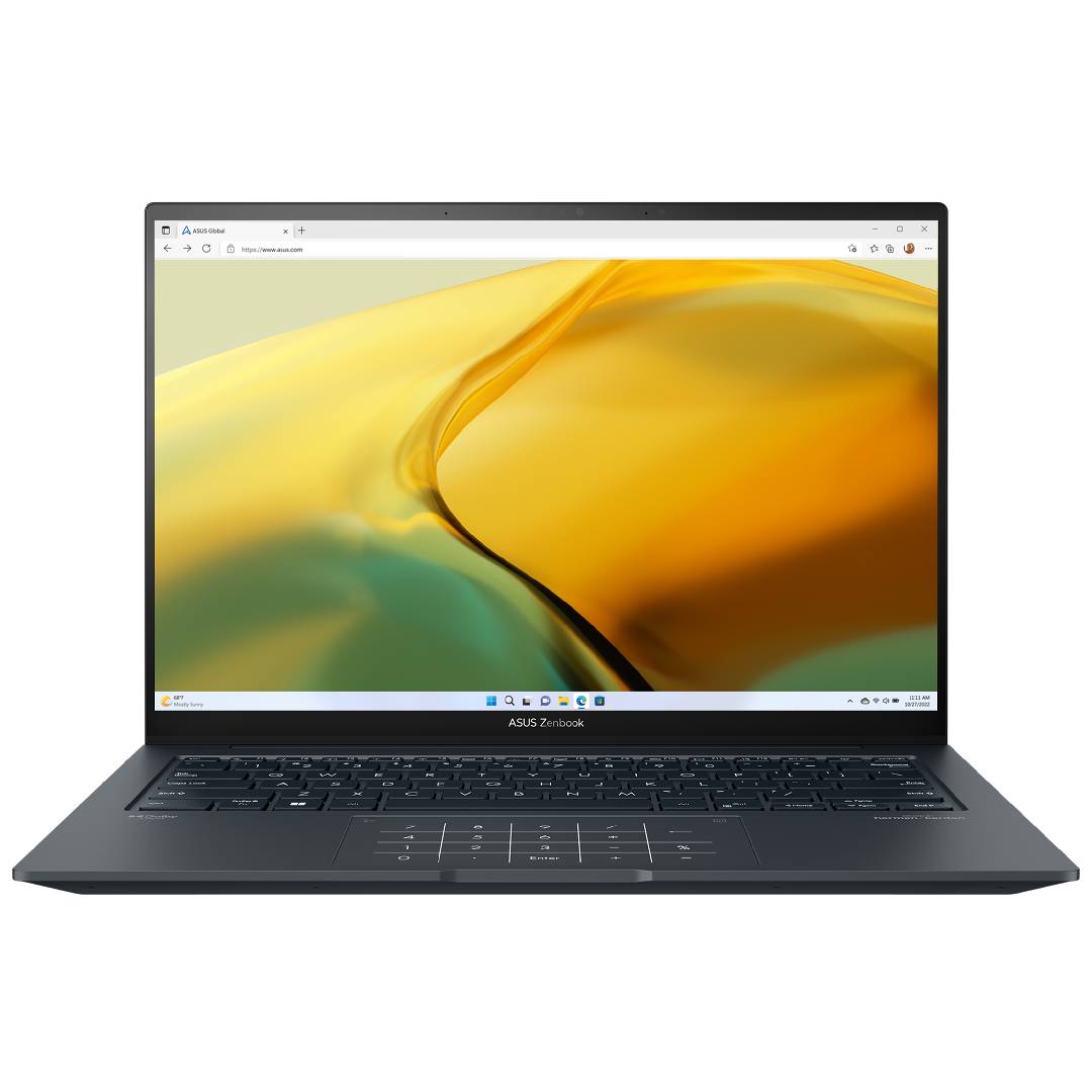 Asus Zenbook 14X OLED on white background