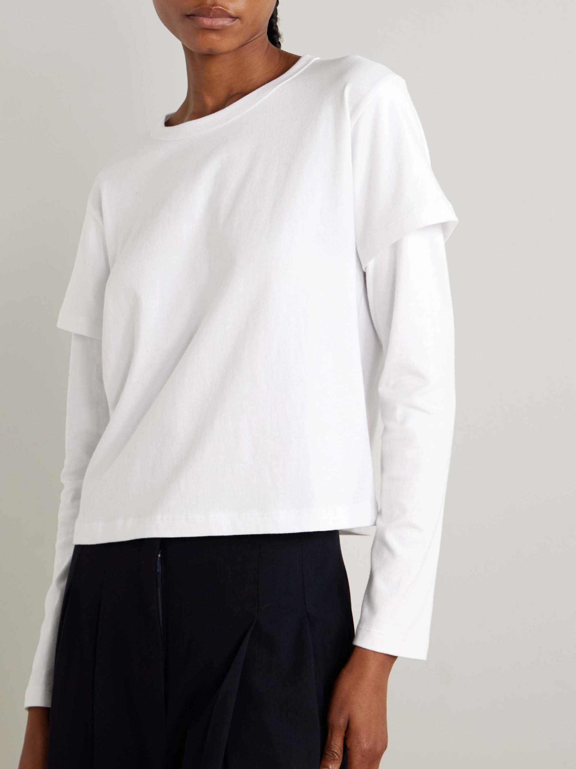 Margo Layered Cotton-Jersey T-Shirt