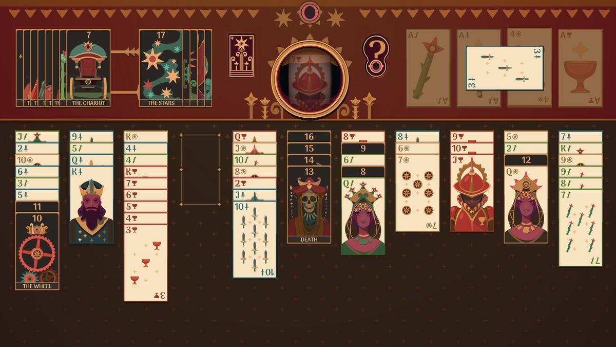 Zachtronics heeft Tarot gecombineerd met Solitaire, de nieuwe dagelijkse jam