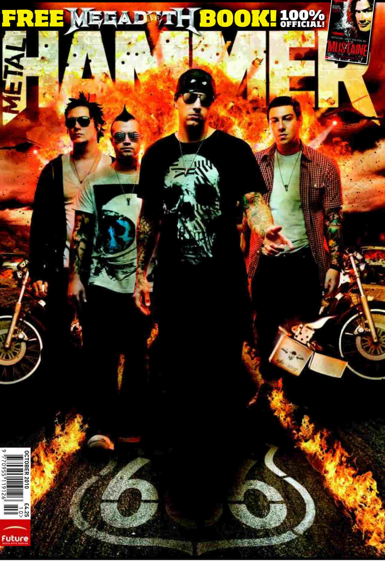 The cover of Metal Hammer magazine issue 210 featuring Avenged Sevenfold