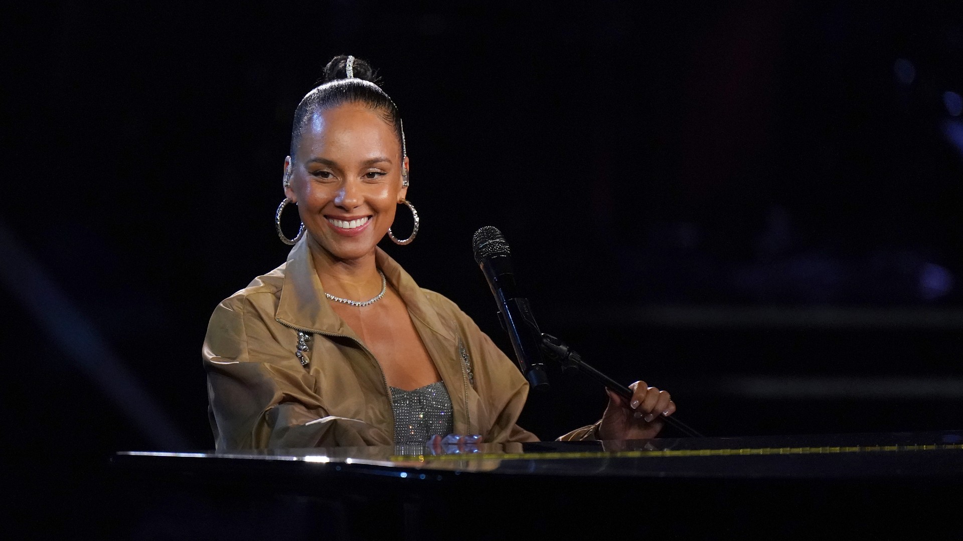 alicia keys filming the voice