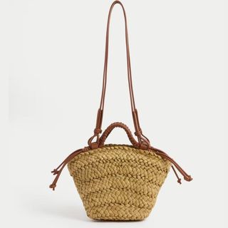 M&S Straw Woven Mini Bag