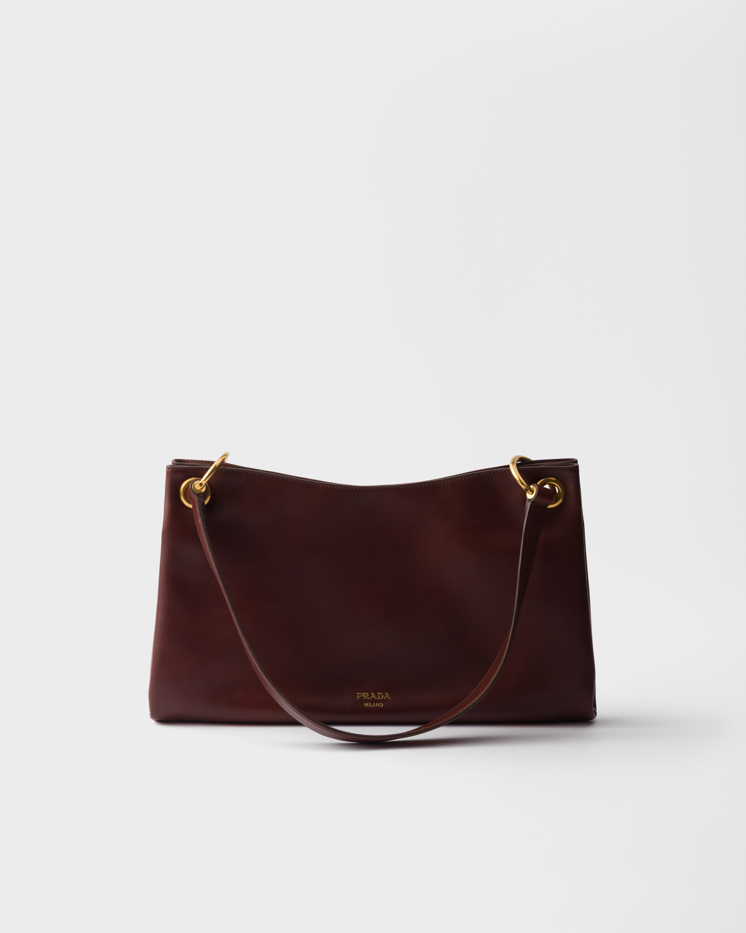Prada Etude Large Leather Shoulder Bag