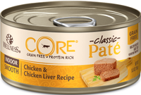 Wellness CORE Grain Free Canned Cat Food, Chicken &amp; Chicken Liver Indoor Recipe, 5.5 Ounces (Pack of 24)
| RRP: $63.84 | Now: $44.69 | Save: $19.15 (30%) at Walmart