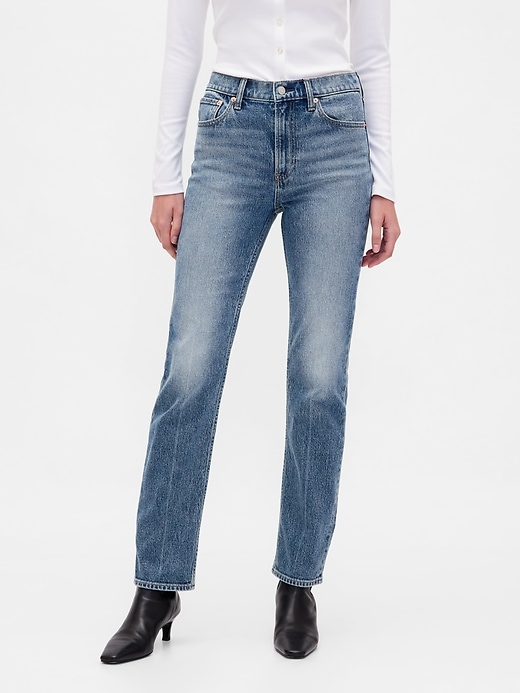 High Rise &#039;90s Slim Straight Jeans