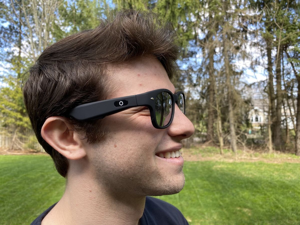 Lucyd Loud Bluetooth-Enabled Sunglasses on man