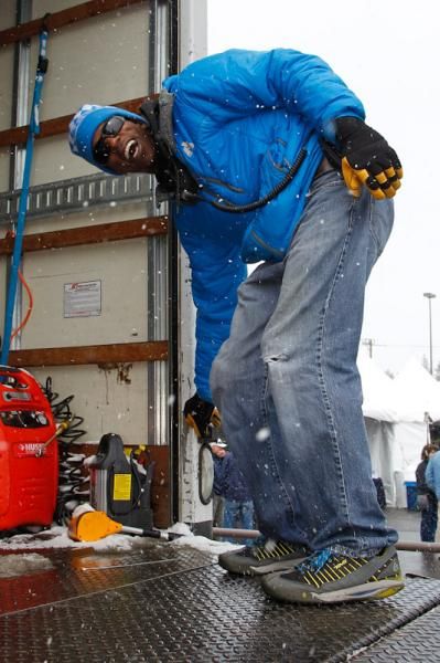 It takes more than a Sierra Nevada snowstorm to discourage the Tour of California's army of workers.