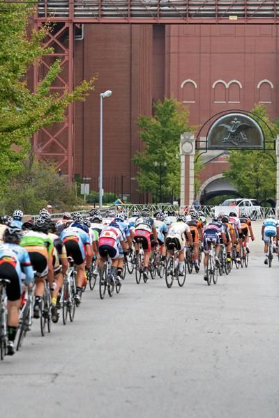 Men's field in front of the Anheuser Busch Brewery
