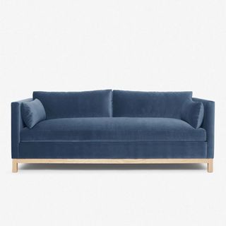 French blue sofa