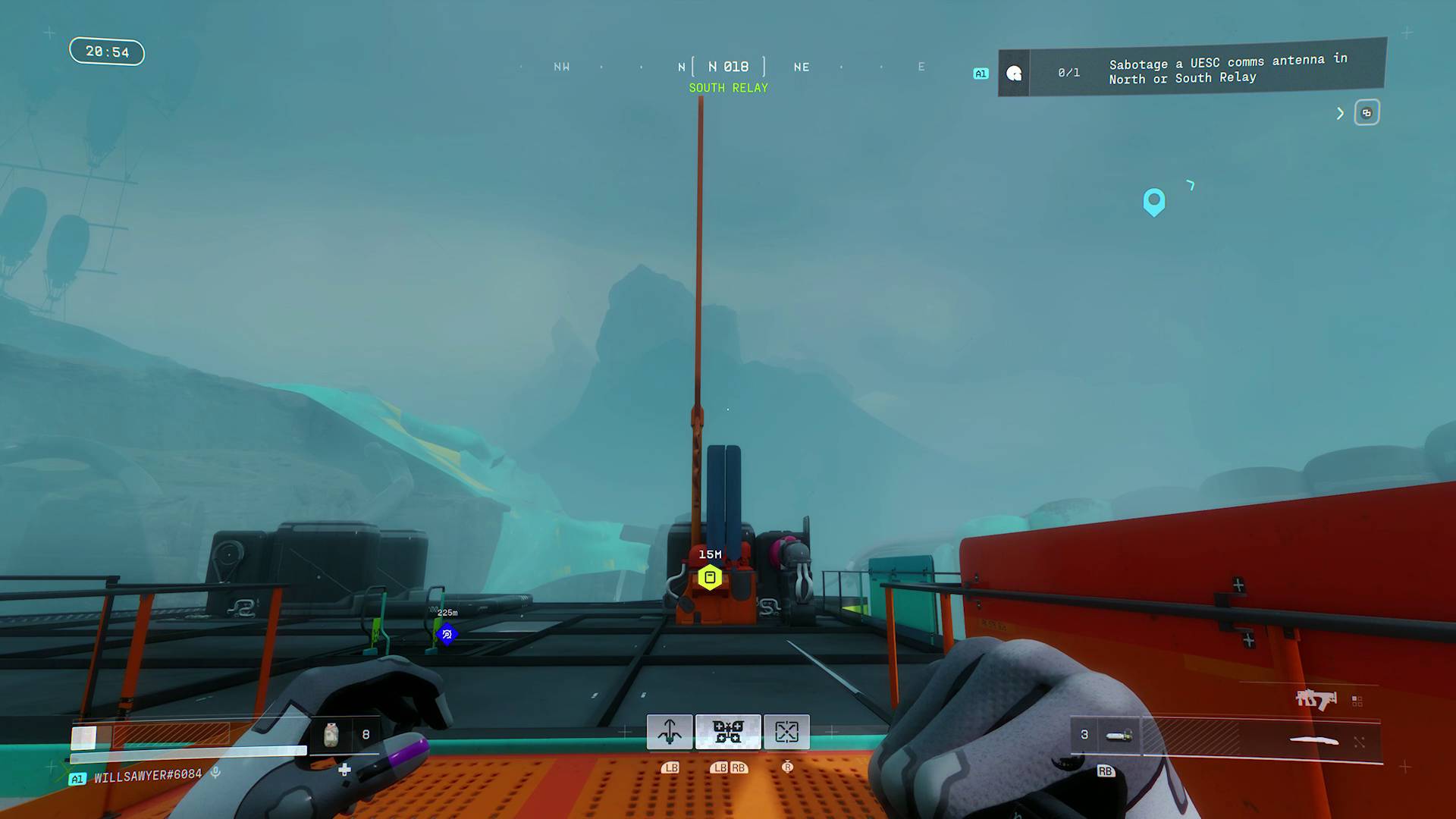 Marathon Welcome to Tau Ceti contract comms antenna at south relay