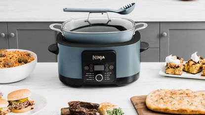 The Ninja Foodi combination pressure cooker and air fryer is $80