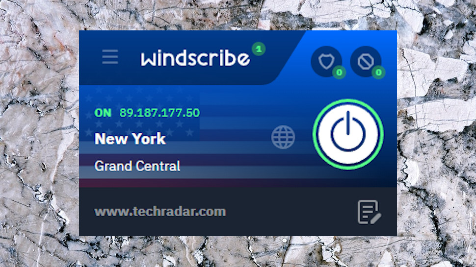 Windscribe Browser Interface