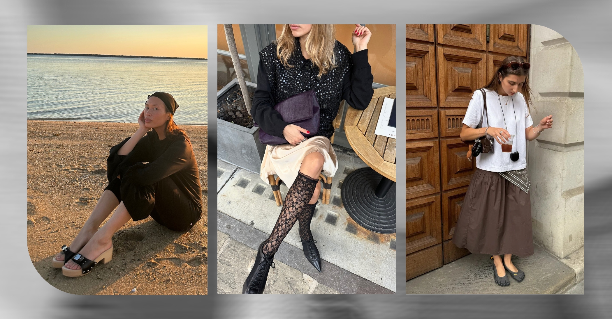 Collage of girls posing for photos 